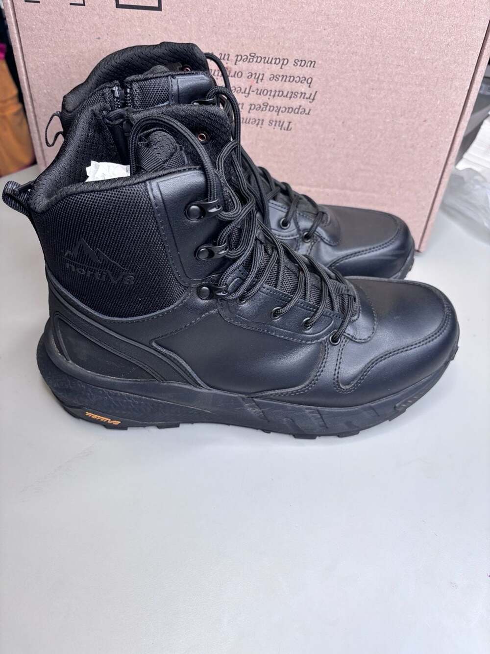 Nortiv8 Men's Lightweight Military Tactical Side Zipper Combat Boots size 10